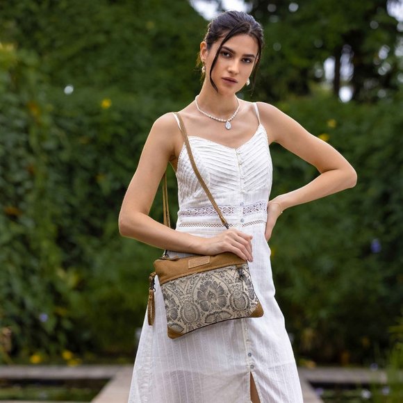 Myra Bag Floral Flow Crossbody Purse - Picture 3 of 9